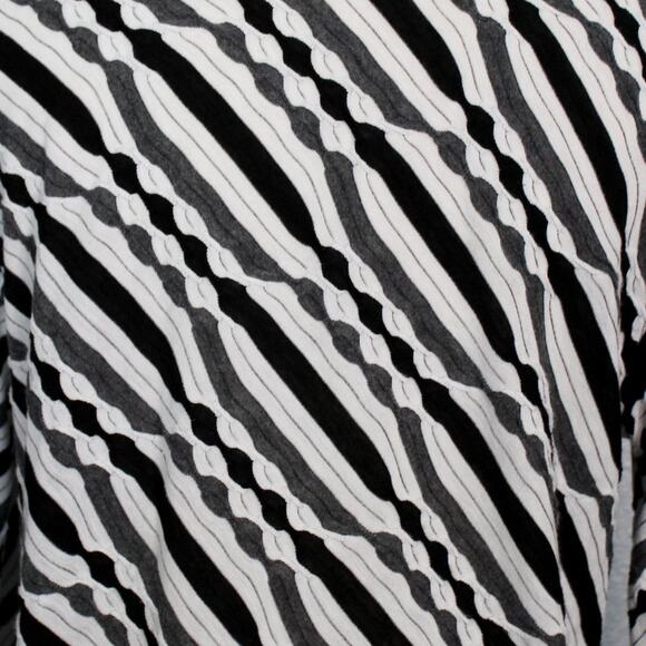 Dana Buchman Open Front Geometric Textured Cardigan Size M - Picture 7 of 9